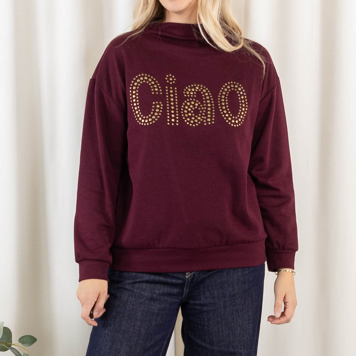 Ciao sweatshirt, Bordeaux