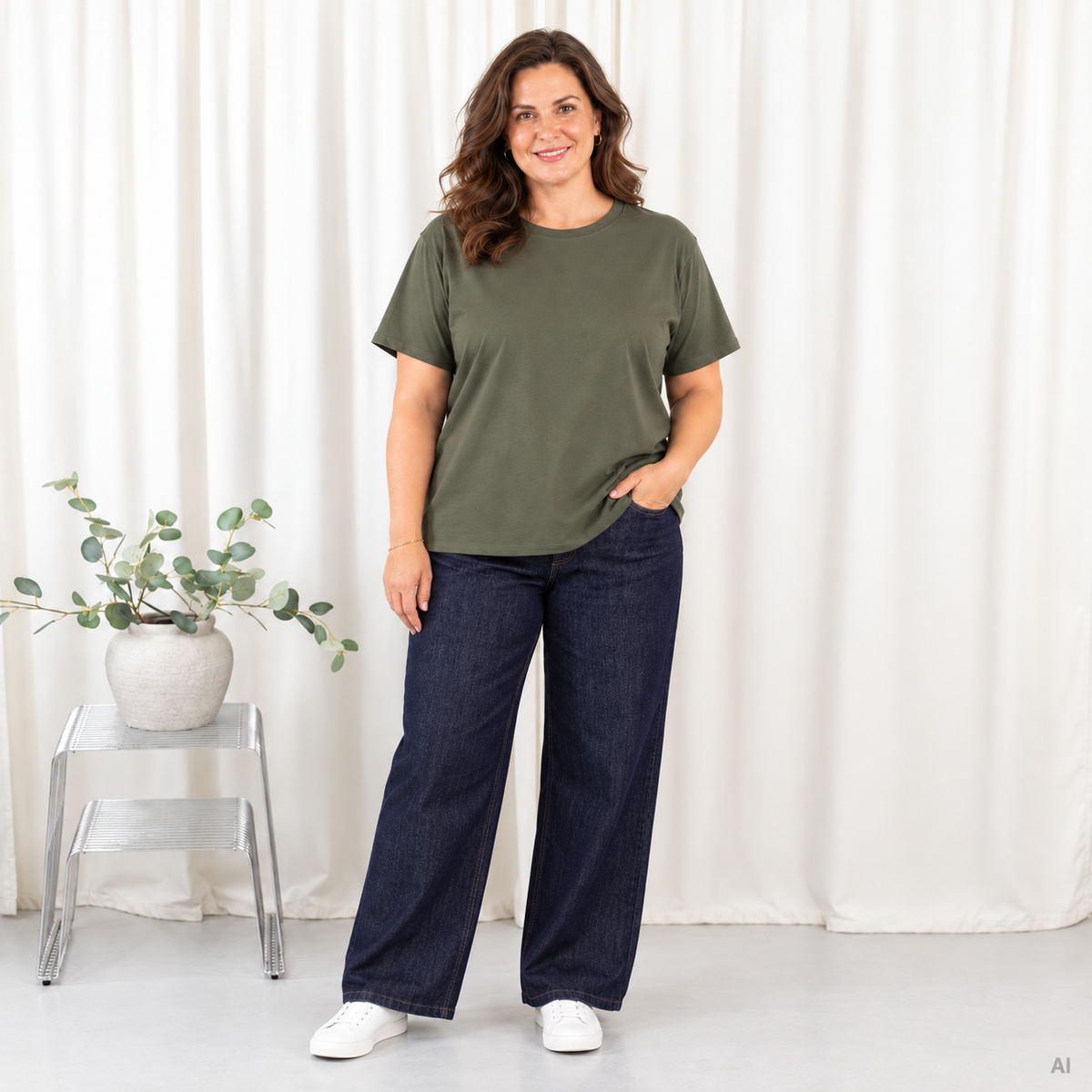 Ronja t-shirt, Khaki