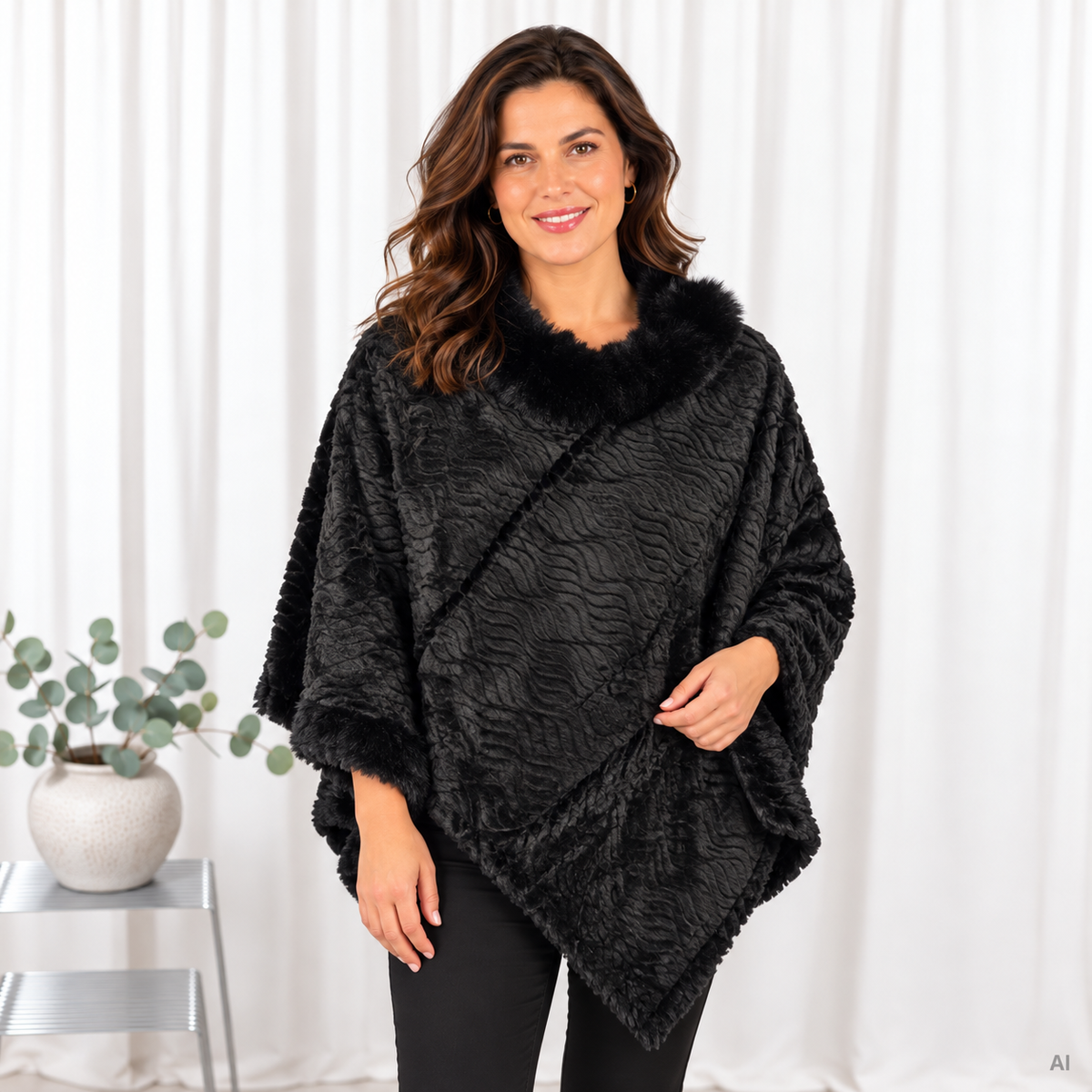 Lulu poncho, Sort