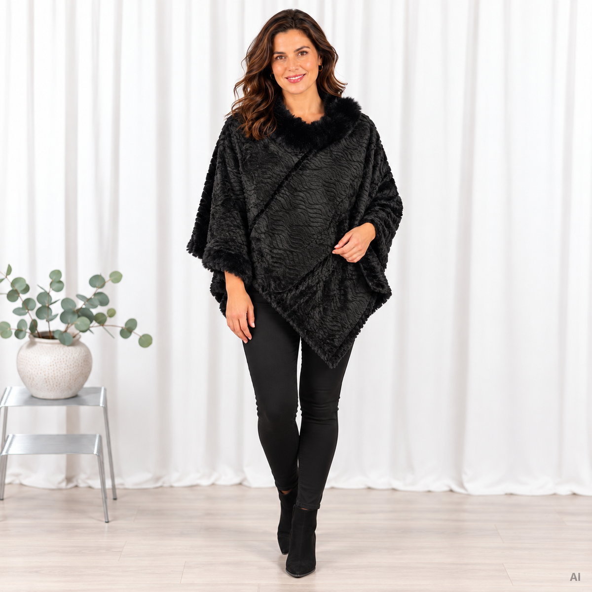 Lulu poncho, Sort