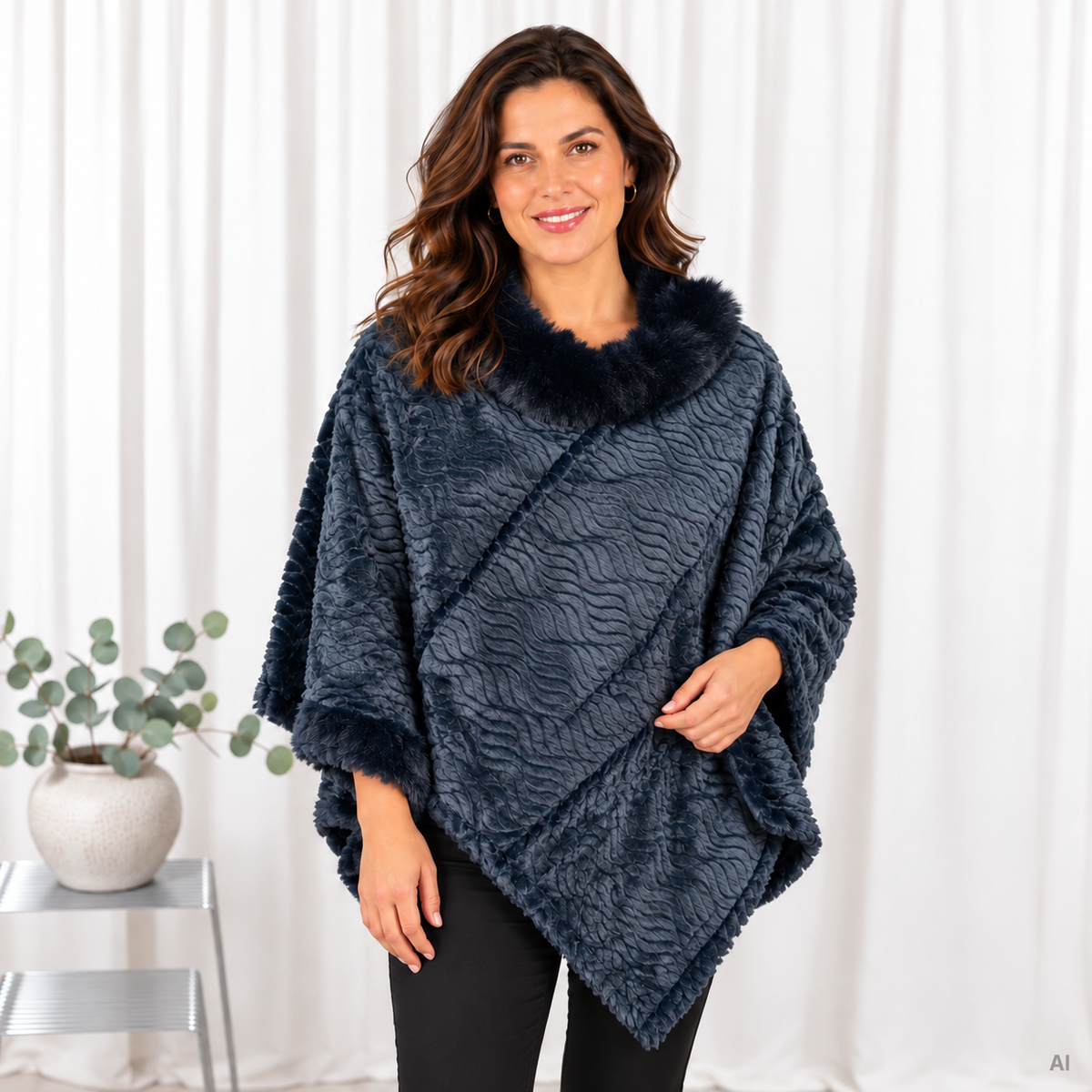 Lulu poncho, Navy