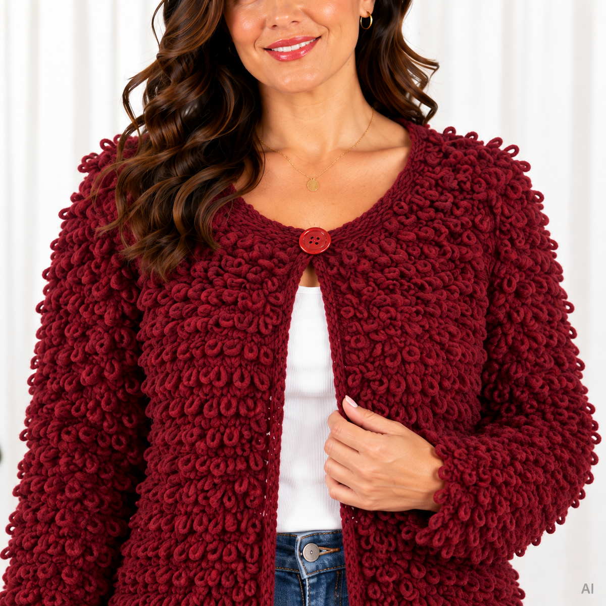 Celina cardigan, Bordeaux