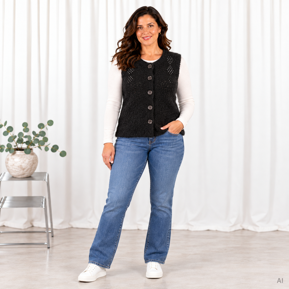 Paloma vest, Sort