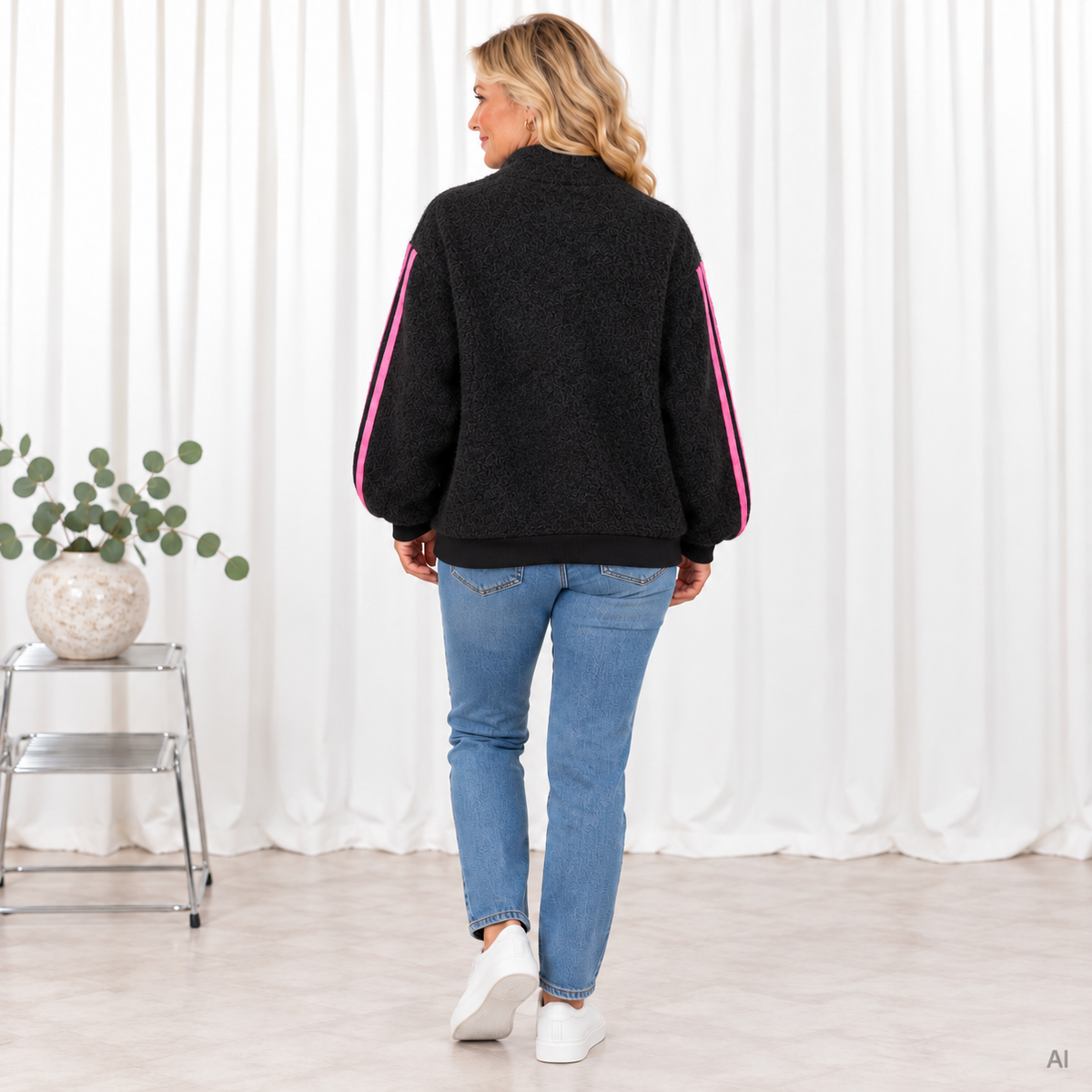 Nell bomber jakke, Sort