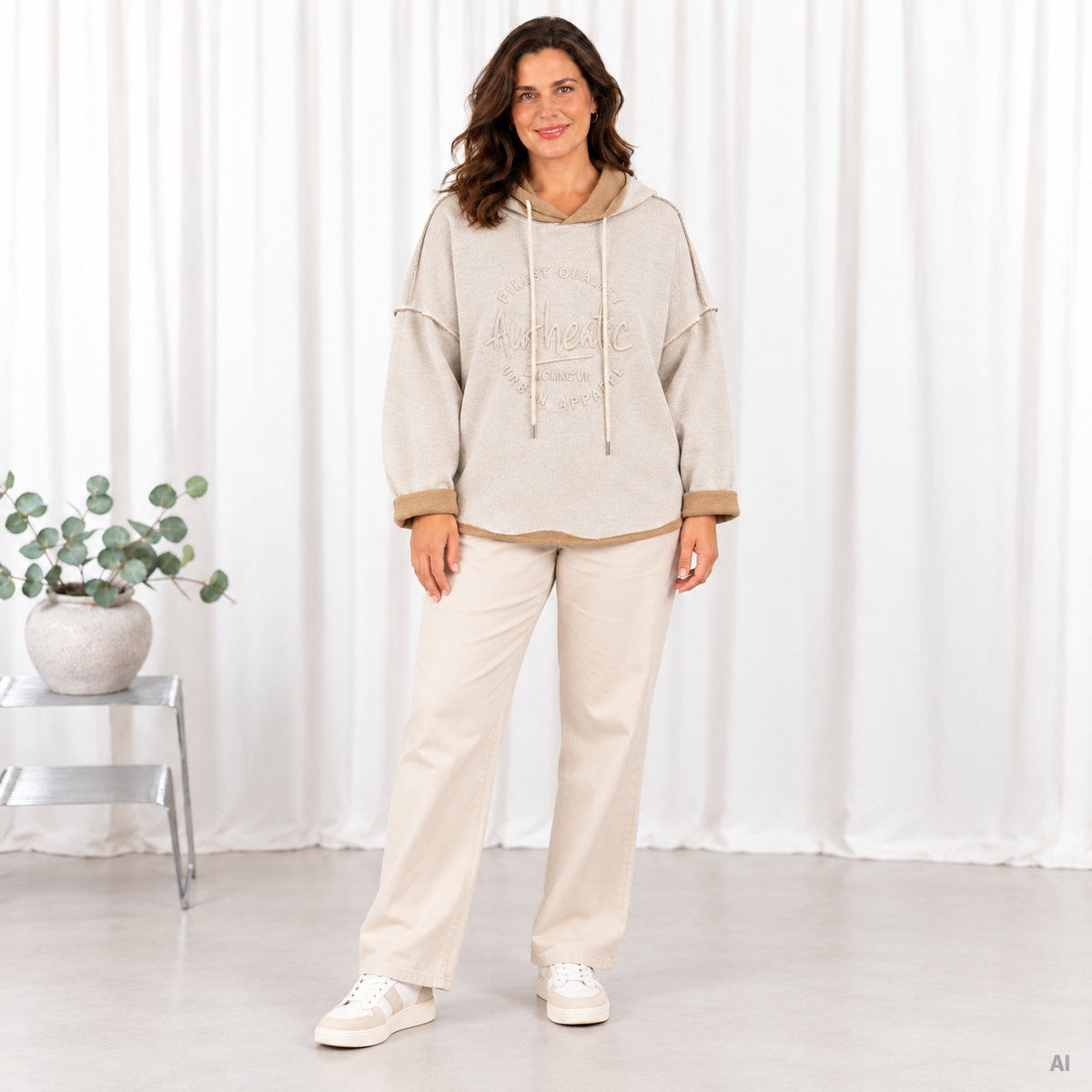 Harper sweatshirt, Beige