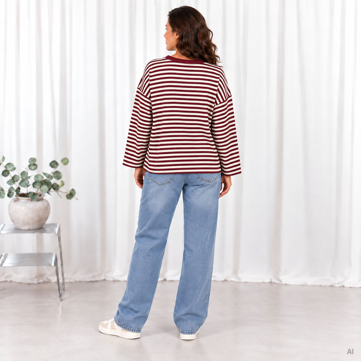 Lucie long sleeve t-shirt, Bordeaux