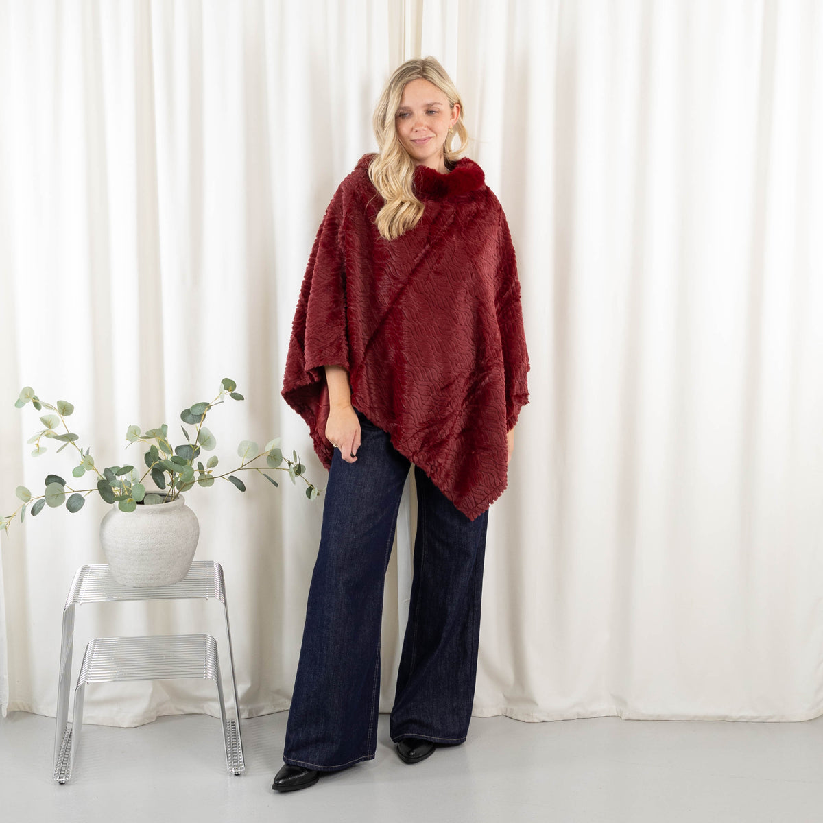 Natasha poncho, Bordeaux