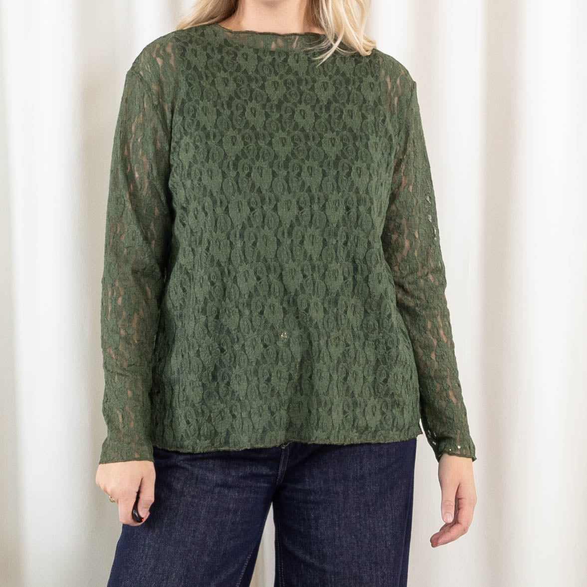 Carla lace overdel, Khaki