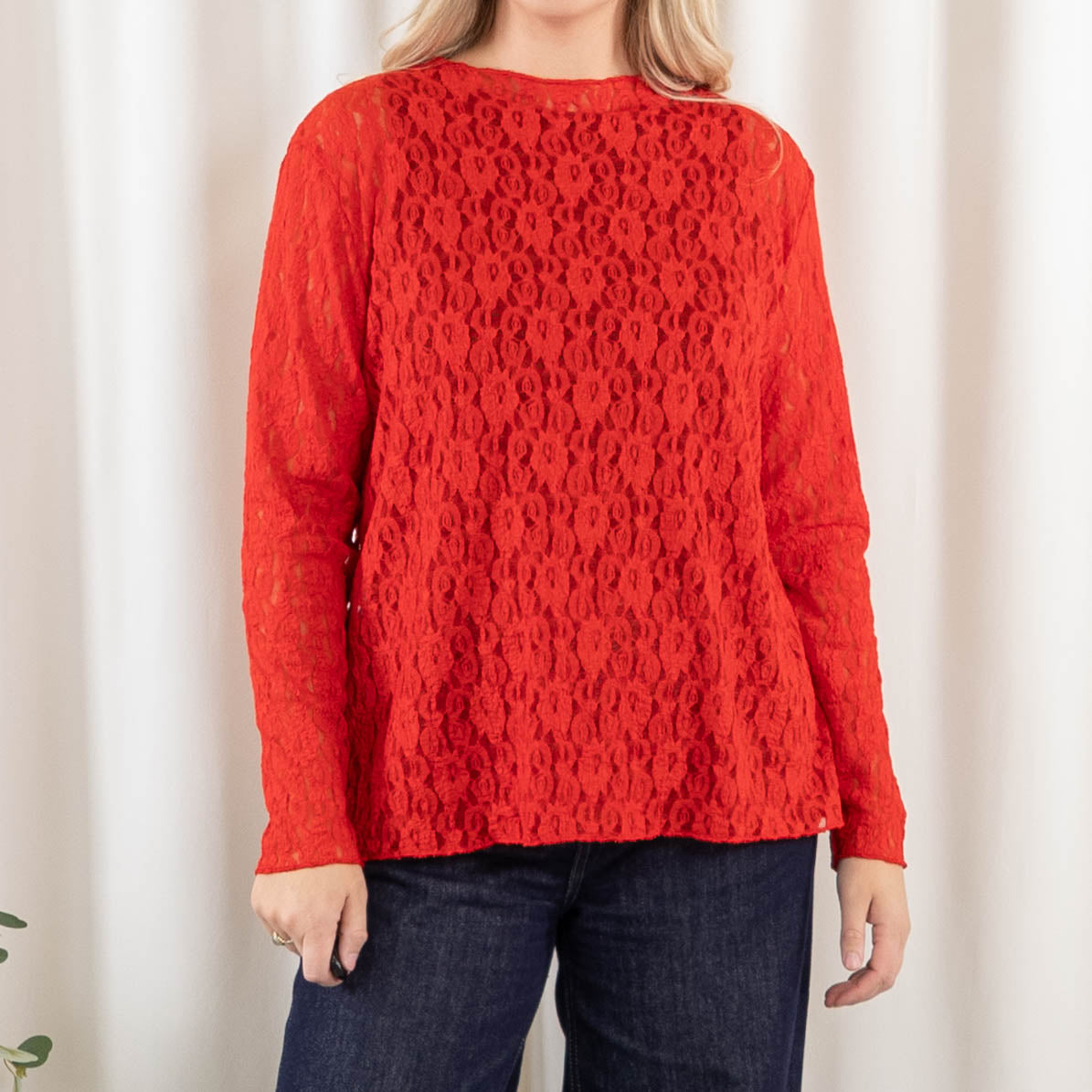 Carla lace overdel, Rød