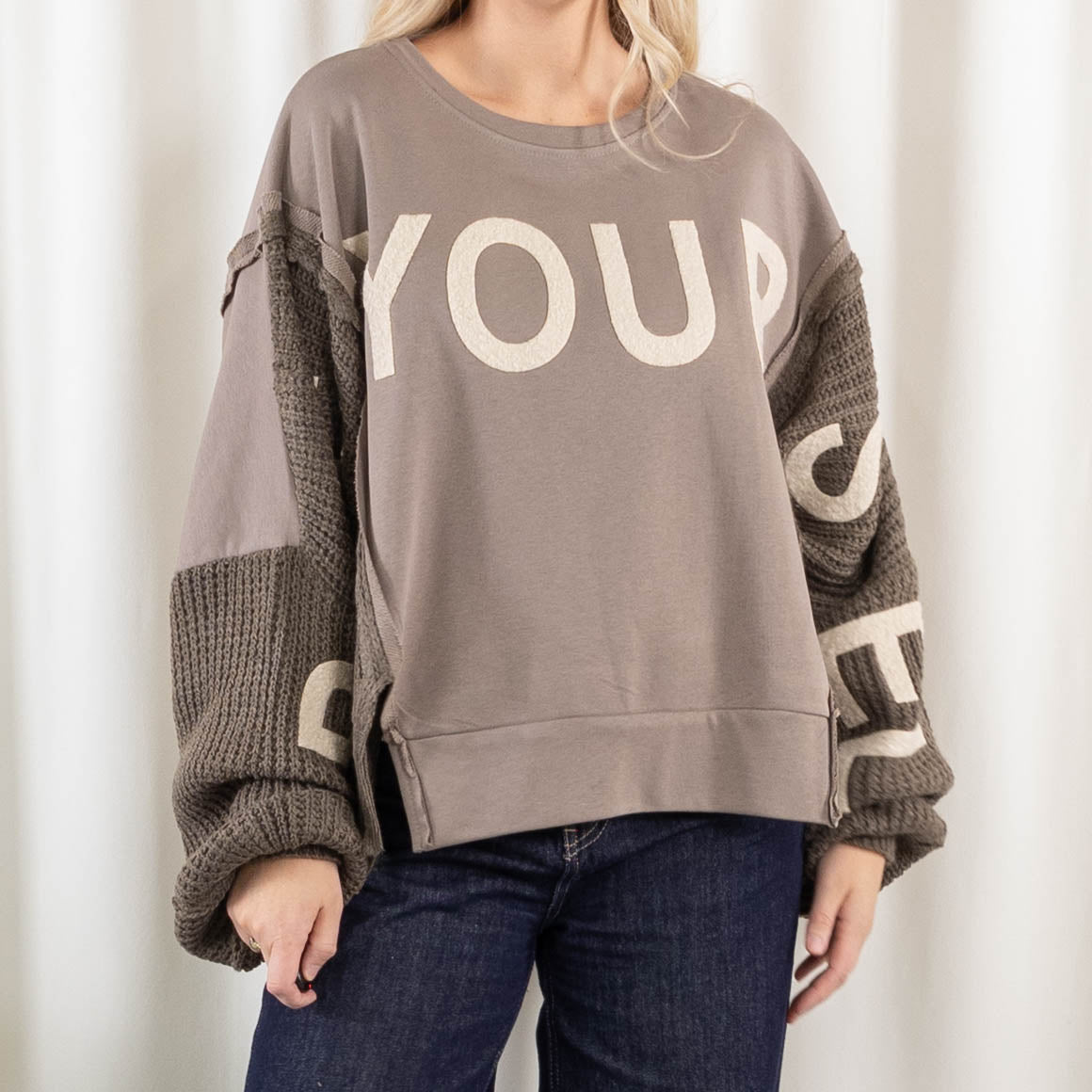 Lima sweatshirt, Taupe