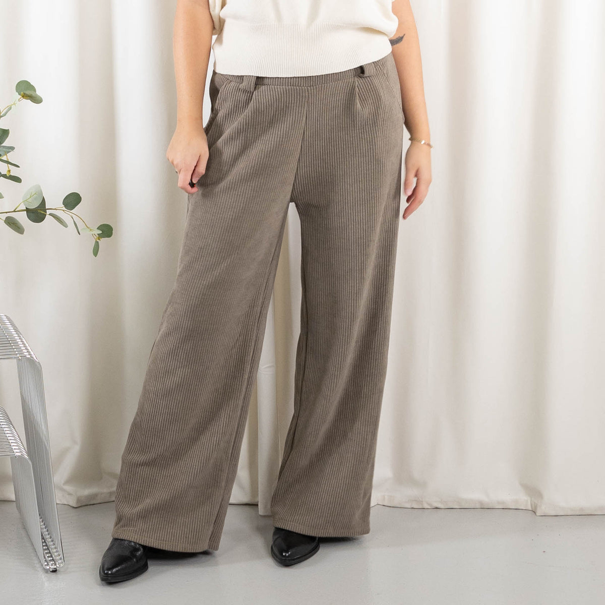 Fiona bukser, Taupe