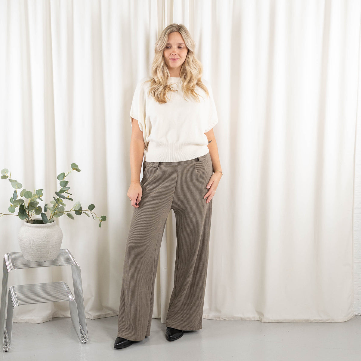 Fiona bukser, Taupe