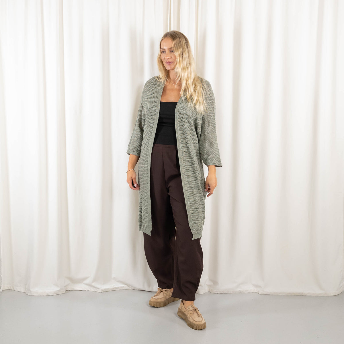 Ninni cardigan, Khaki