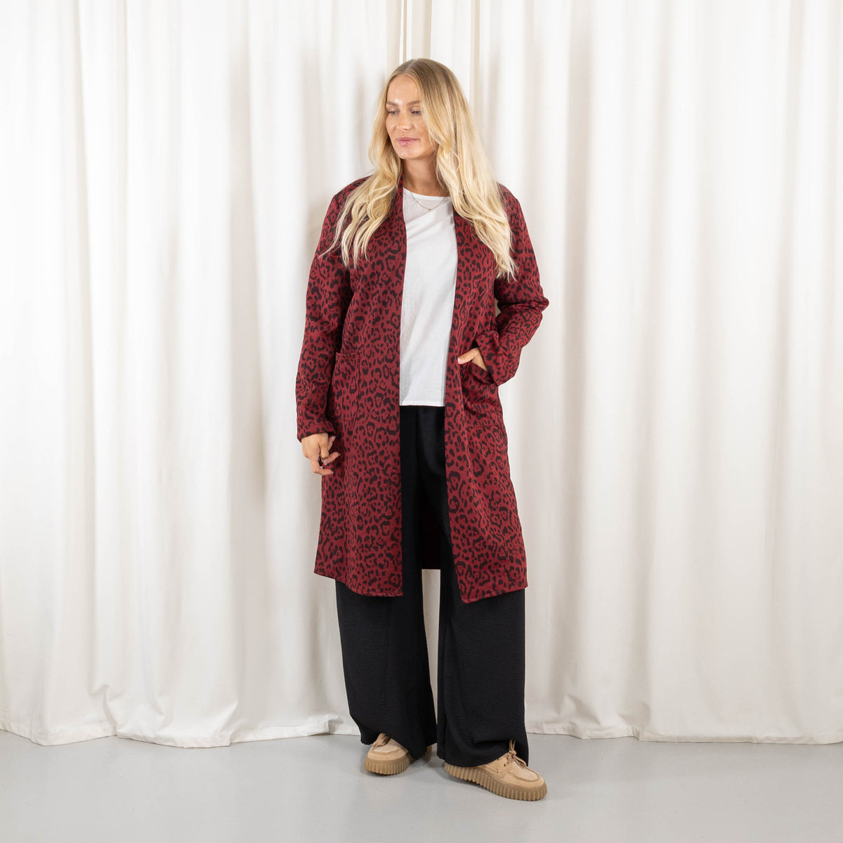 Britta cardigan, Bordeaux