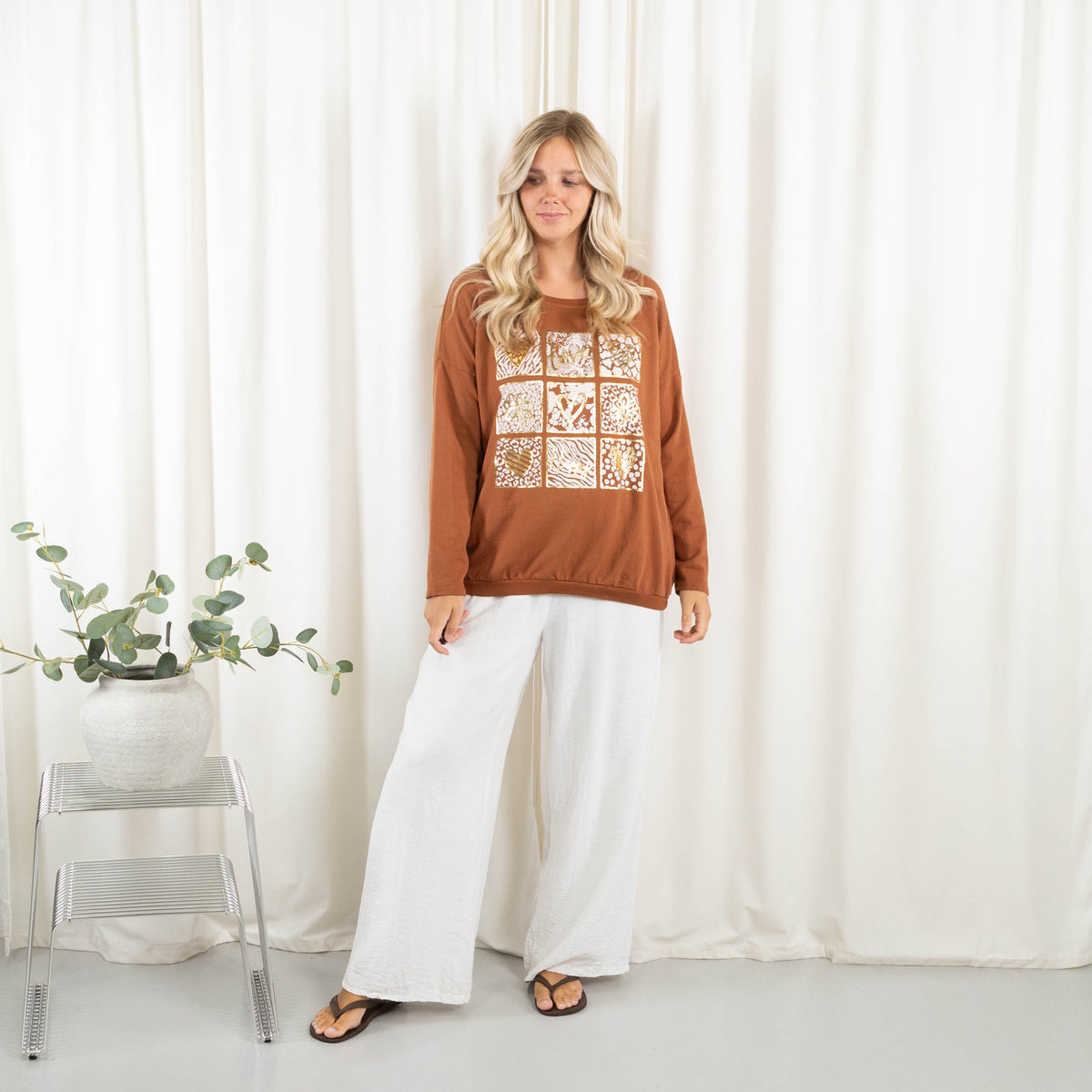 Randi t-shirt, Terracotta