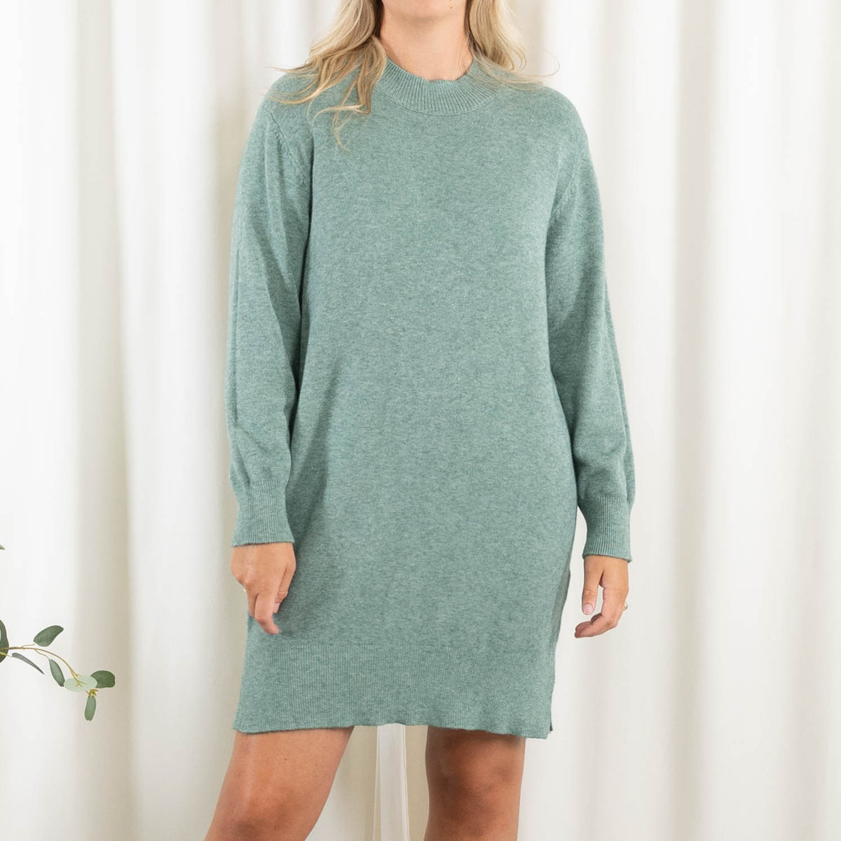 Mette strikkjole, Grøn