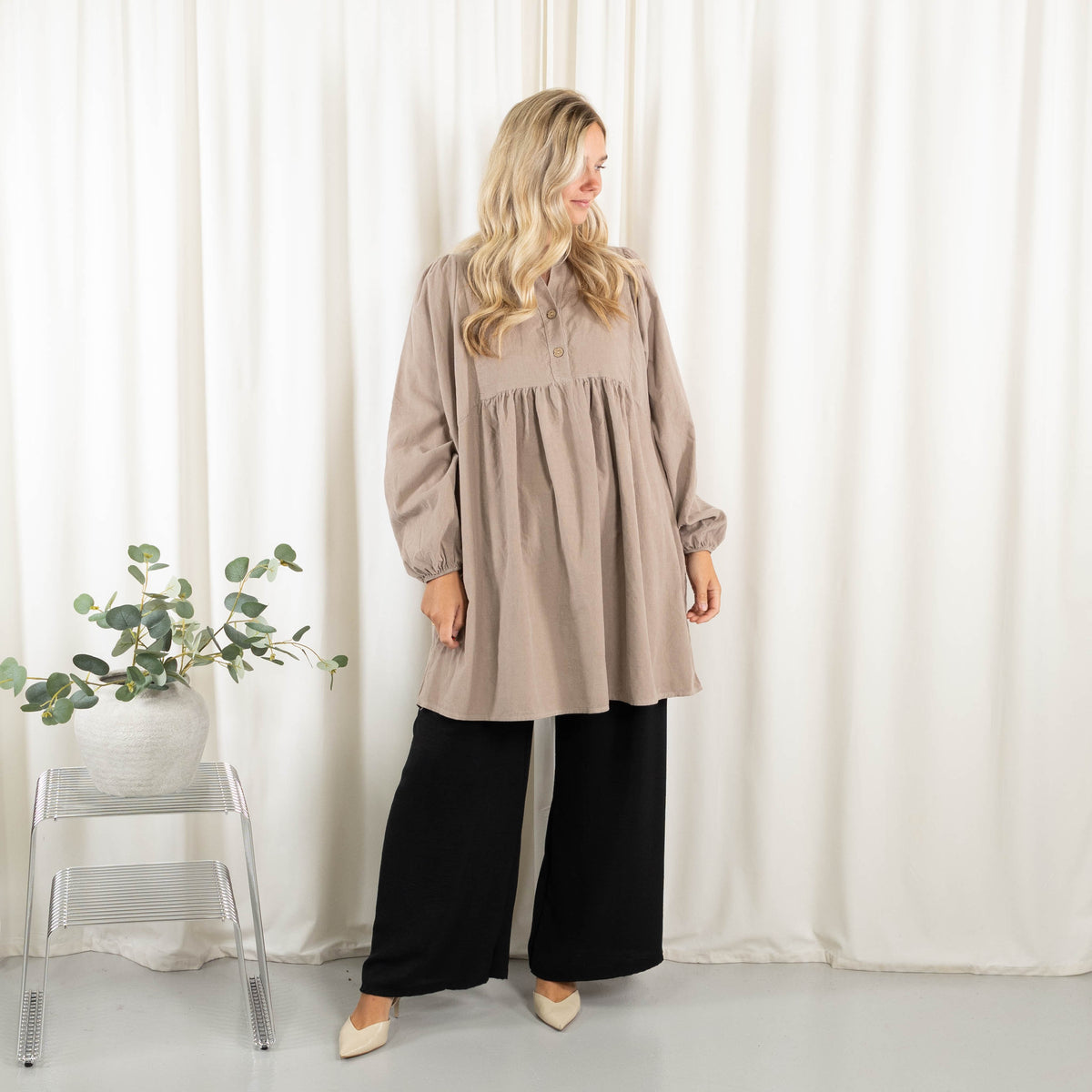 Nanny tunika/kjole, Taupe