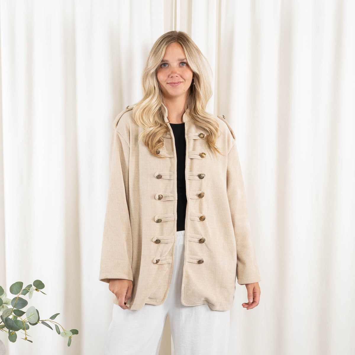 Quinn jakke, Beige