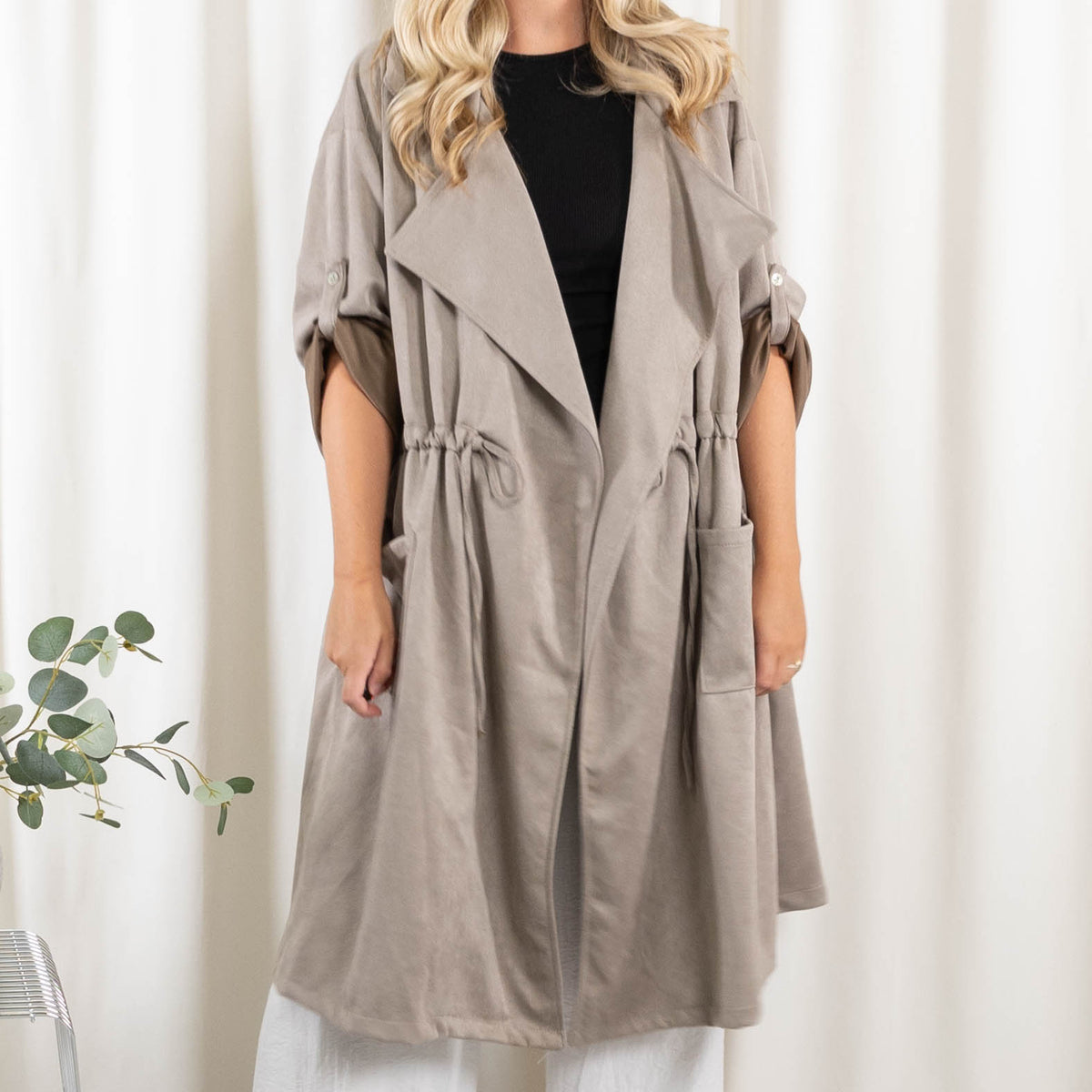 Hanne jakke, Taupe