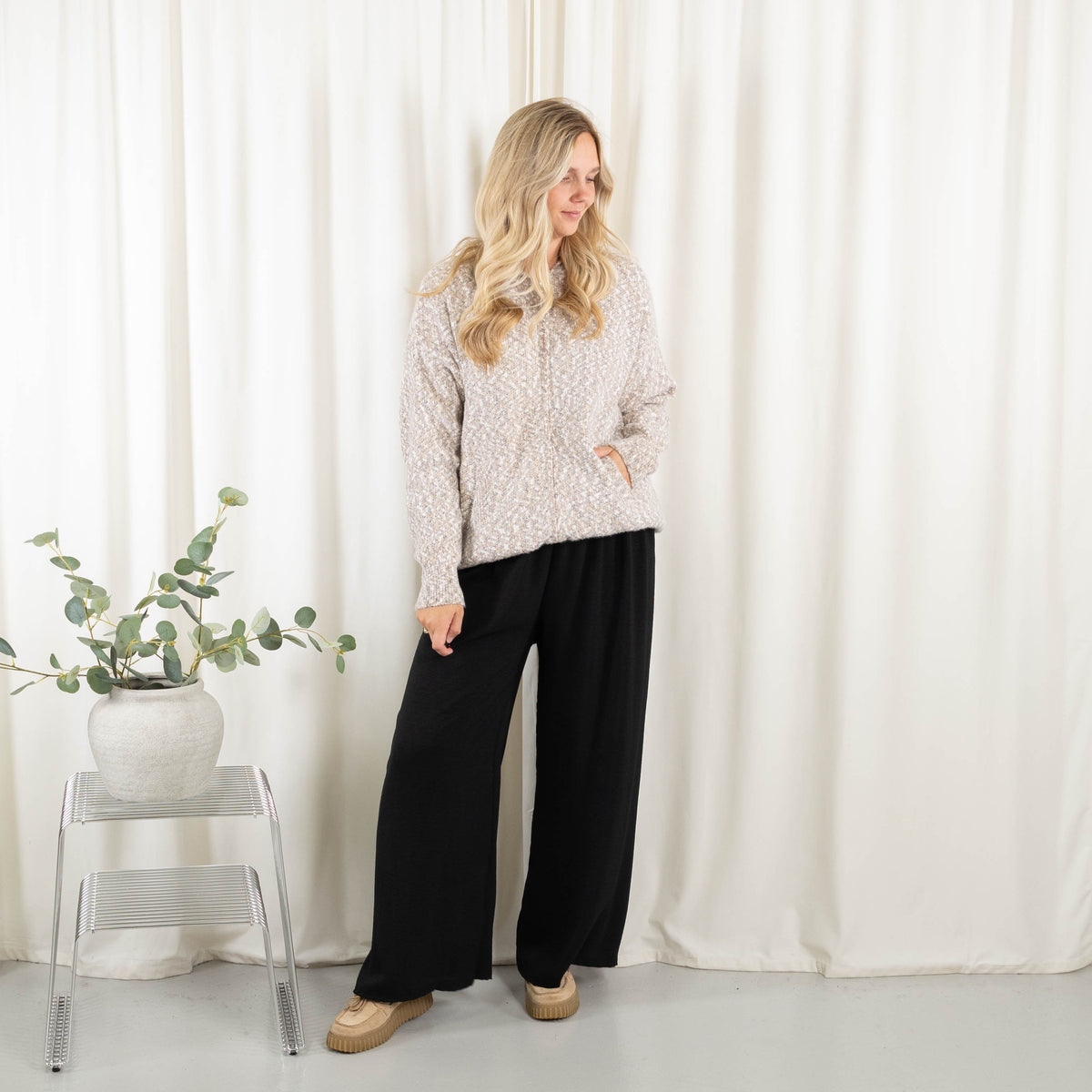 Esther cardigan, Mørk rosa