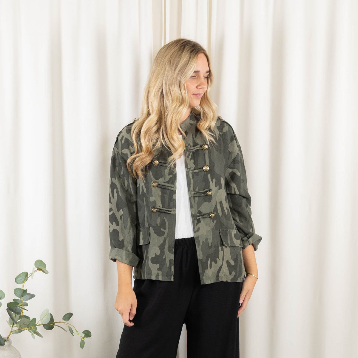 Sienna militærjakke, Khaki