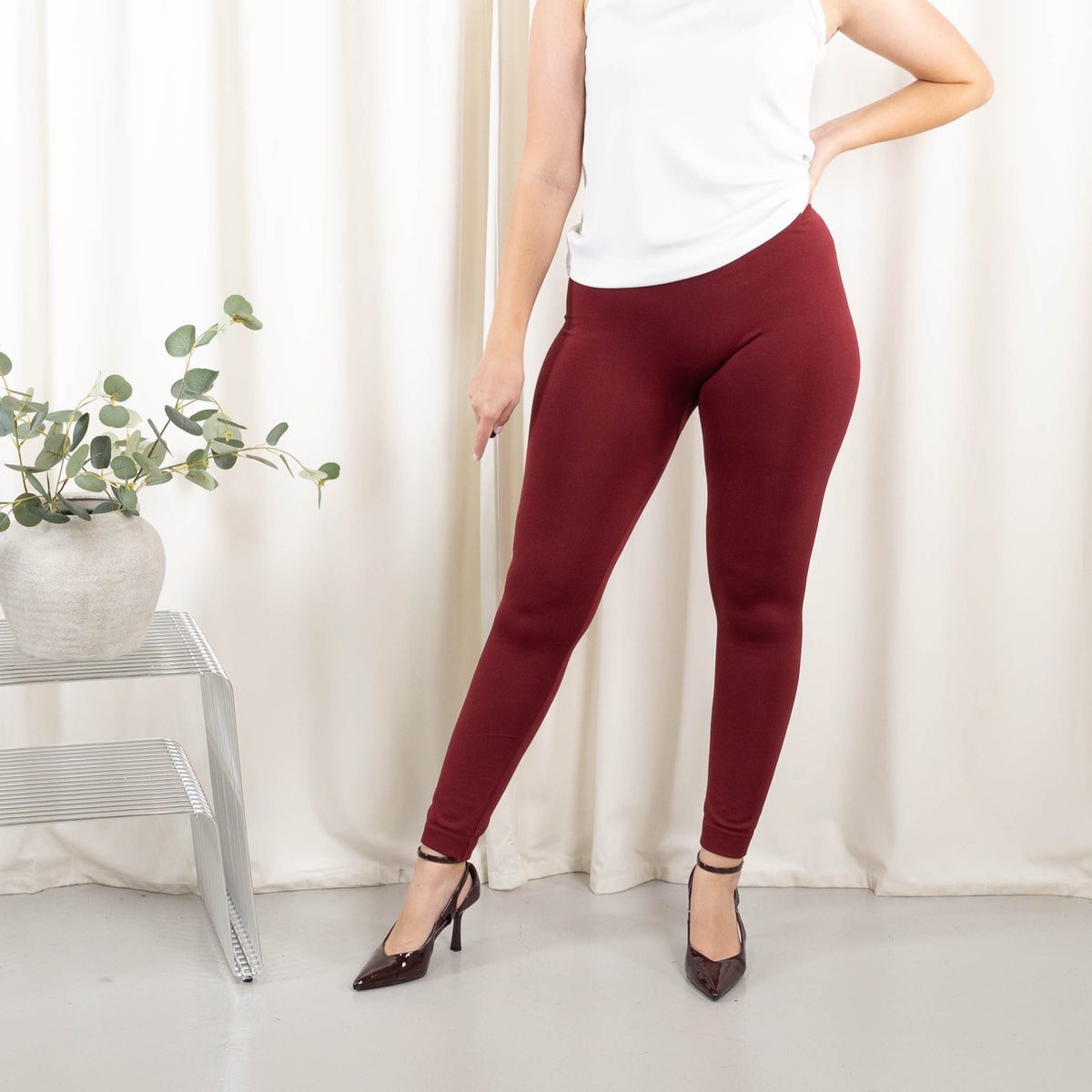 Dina termo leggings, Bordeaux