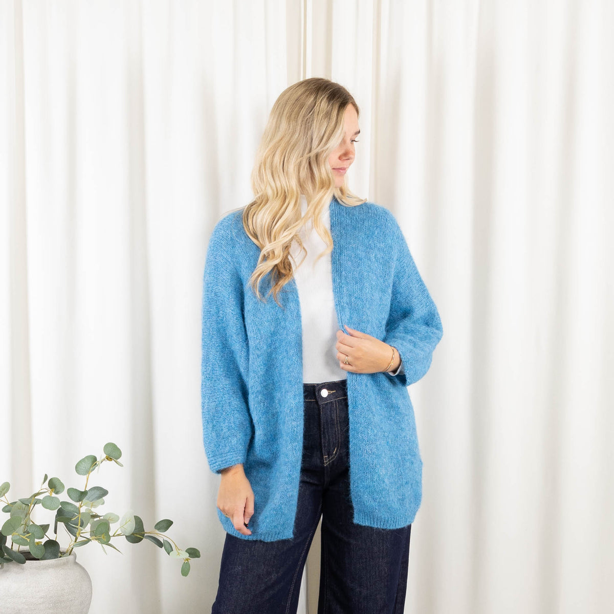 Laura cardigan, Blå