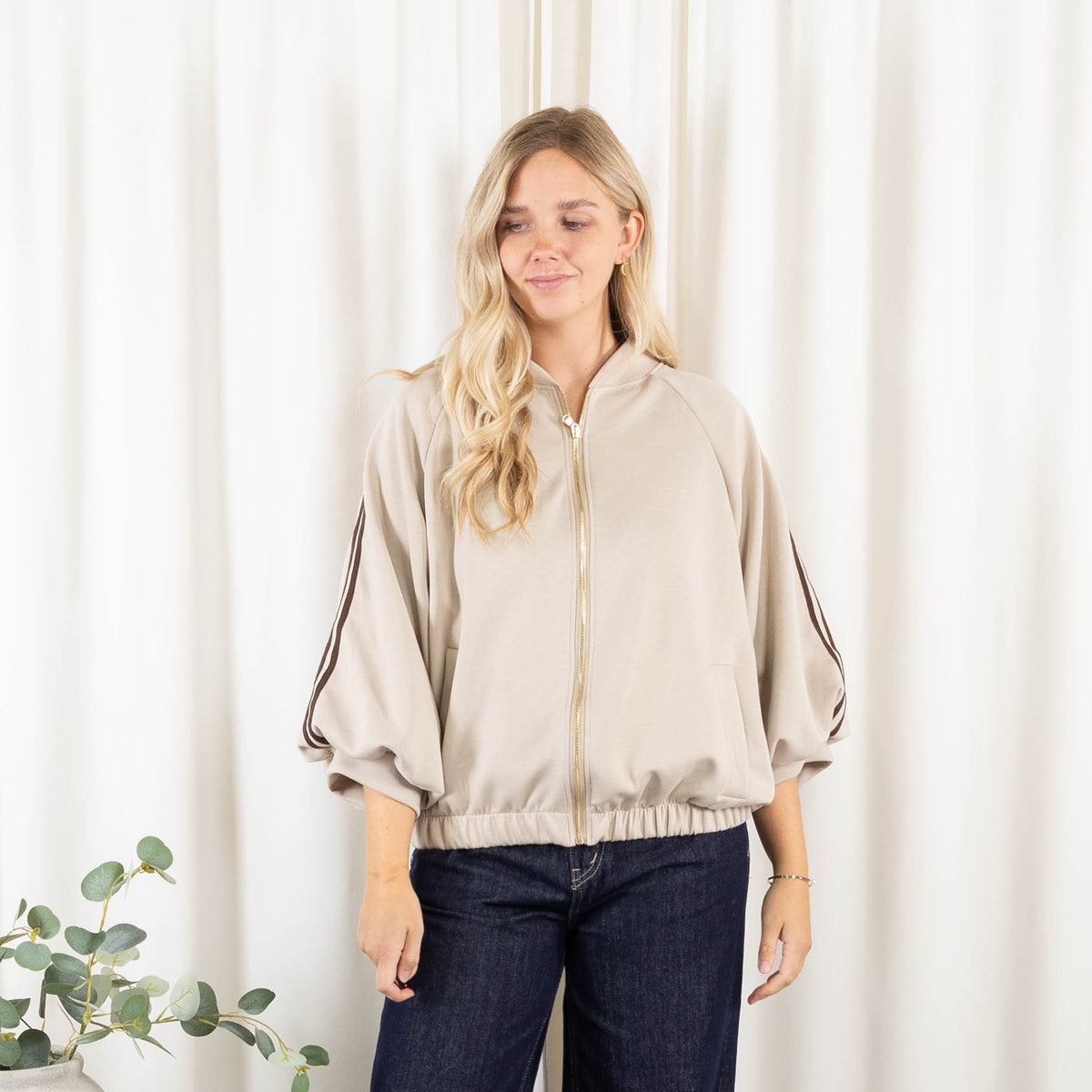 Cille jakke, Beige
