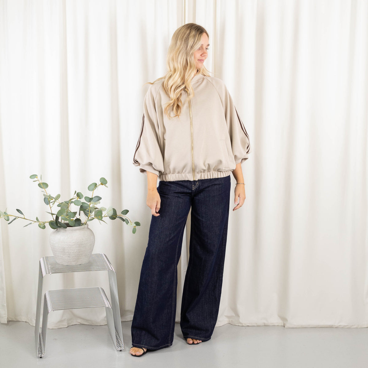 Cille jakke, Beige