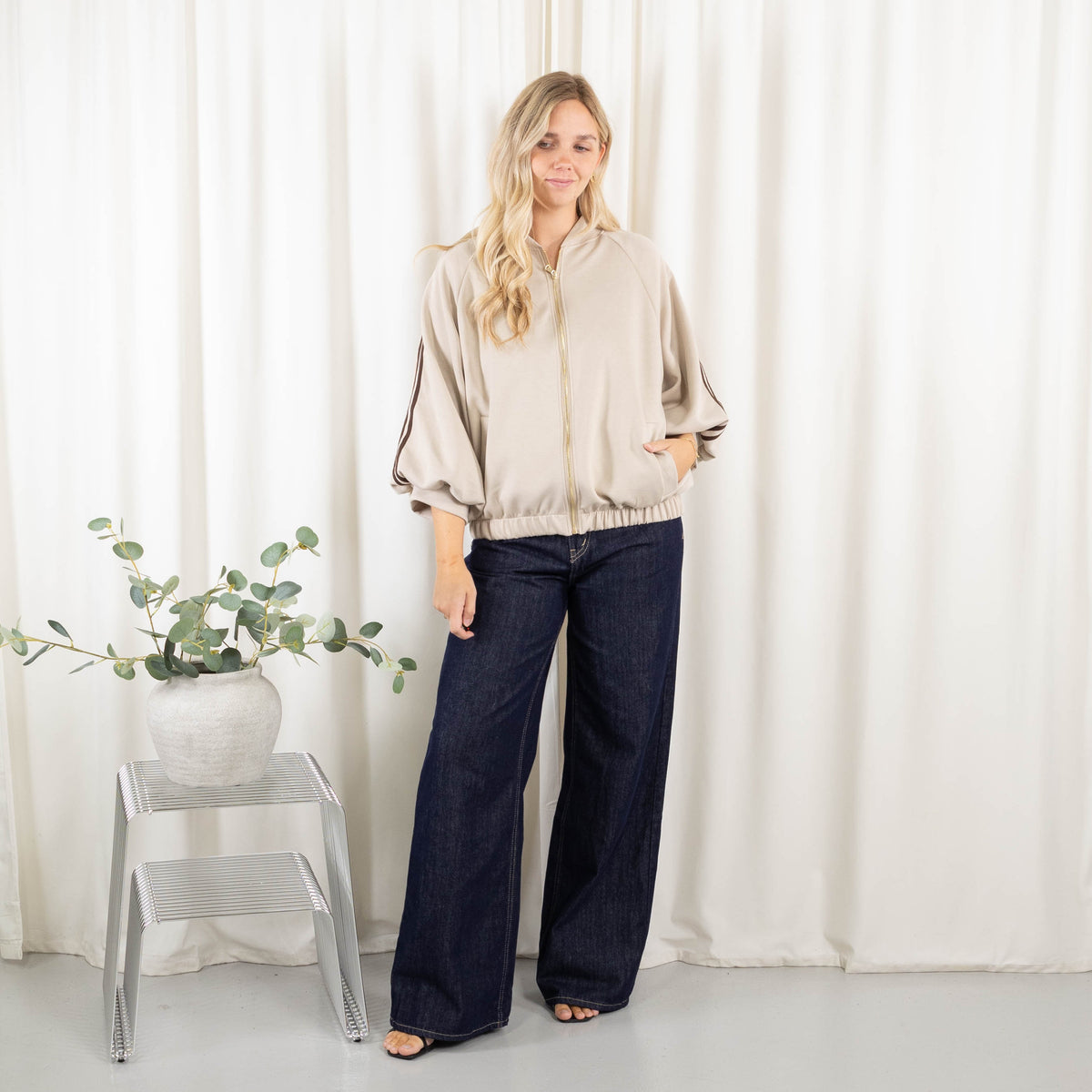 Cille jakke, Beige