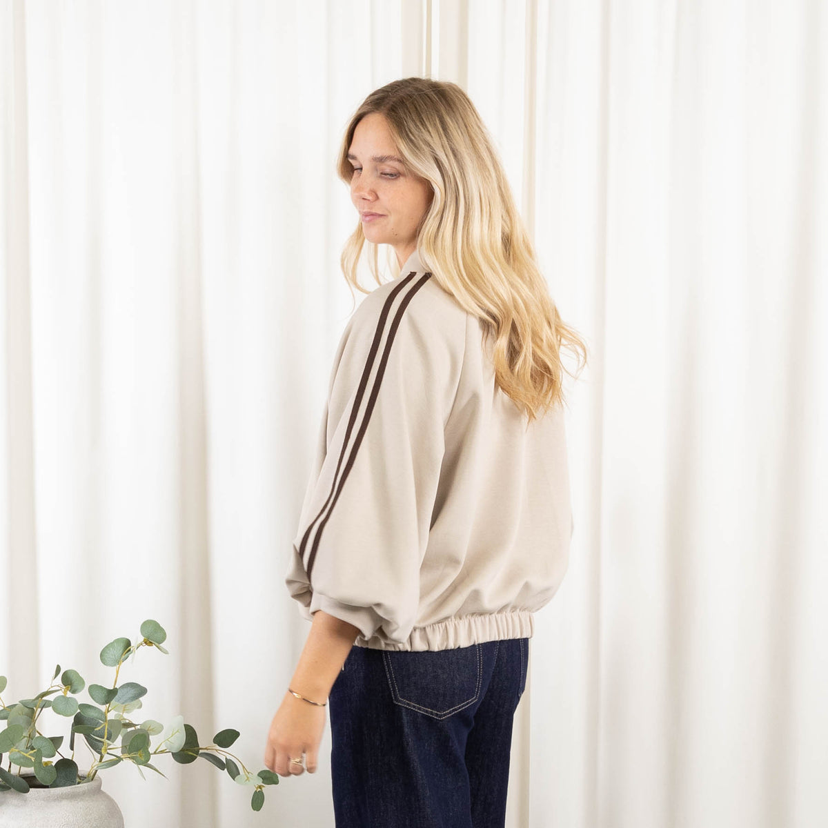 Cille jakke, Beige