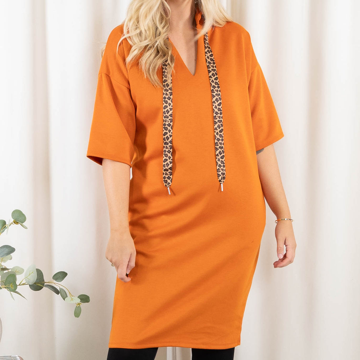 Tyra sweatkjole, Orange