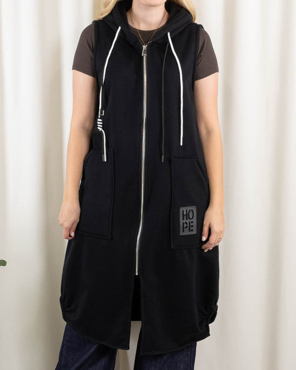 Channy sweat/vest, Sort