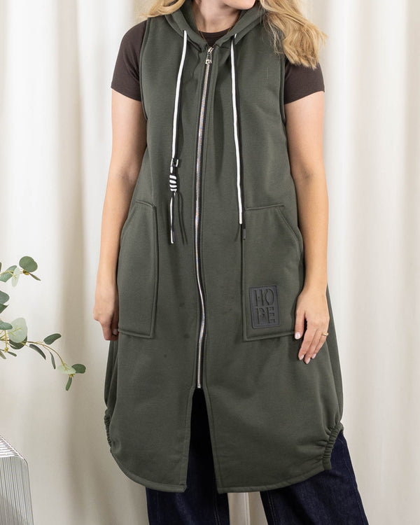 Channy sweat/vest, Khaki