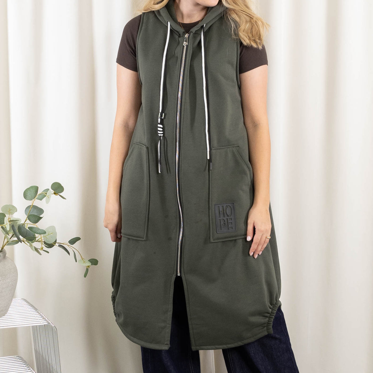 Channy sweat/vest, Khaki