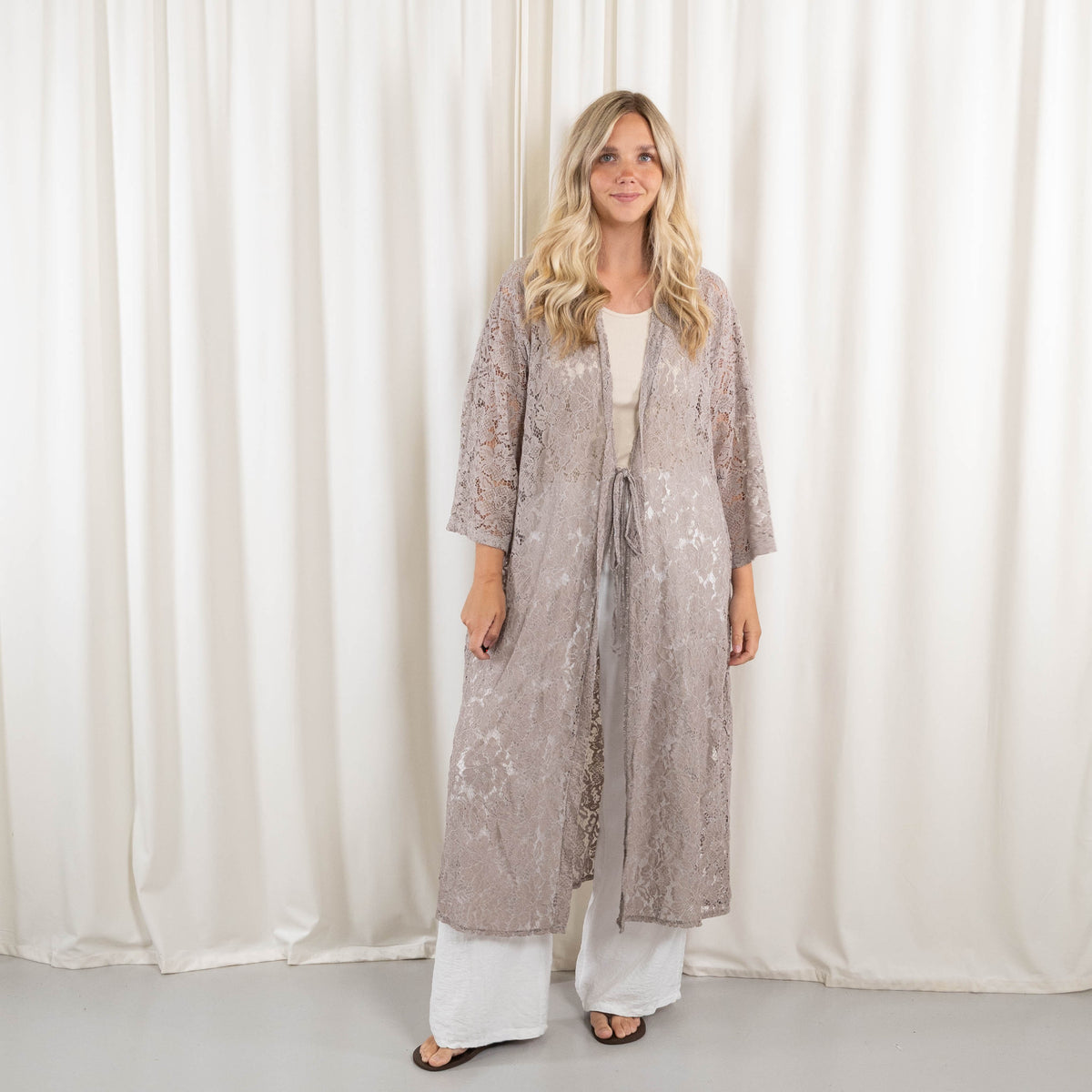 Sharona cardigan, Taupe