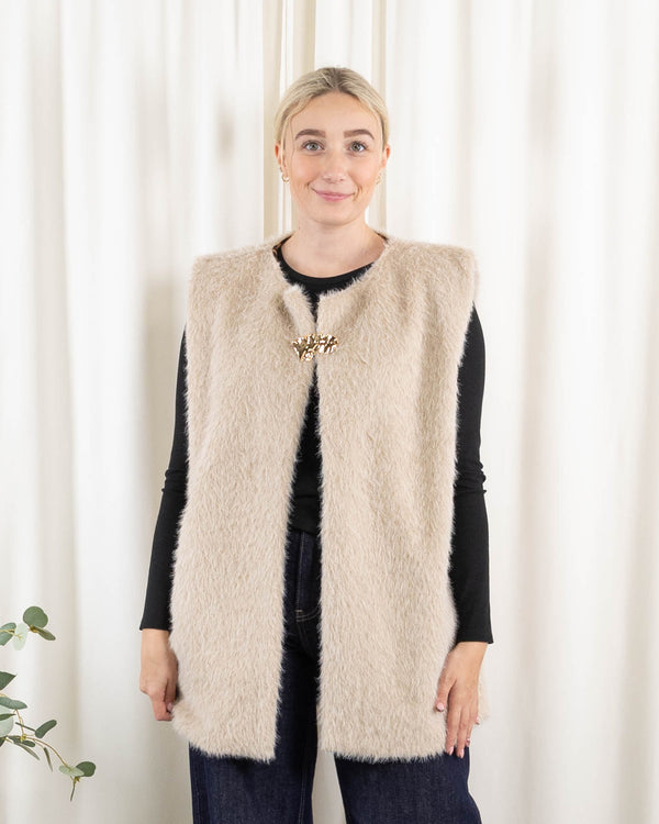Lenora vest, Beige