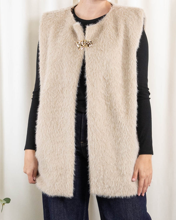 Lenora vest, Beige