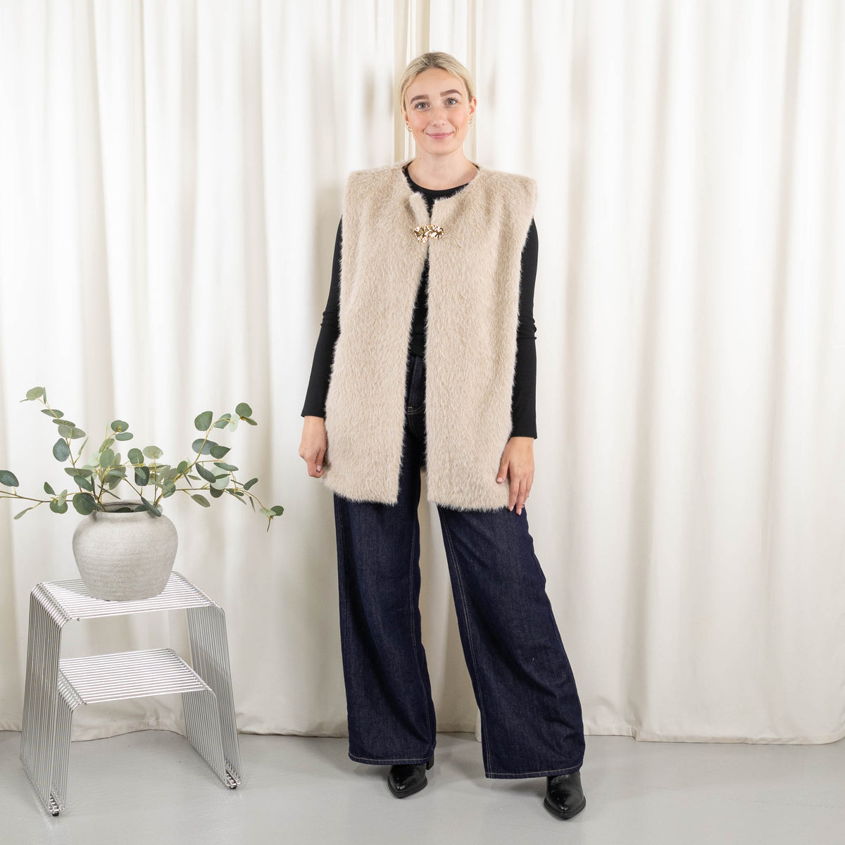 Lenora vest, Beige