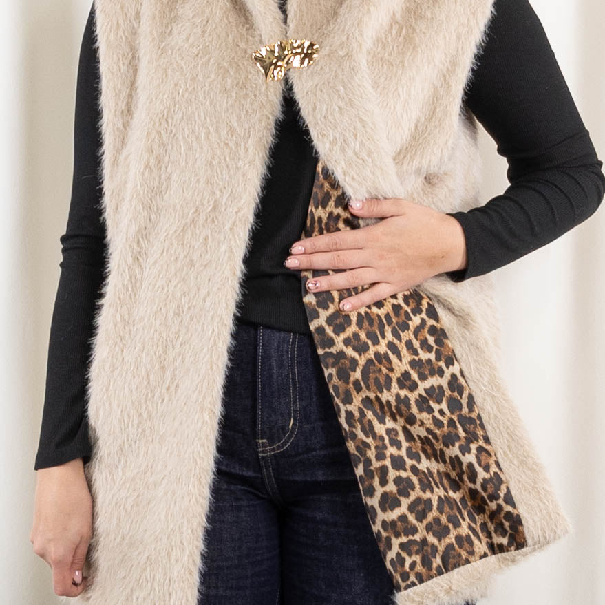 Lenora vest, Beige