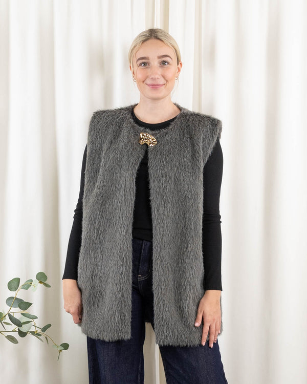 Lenora vest, Grå