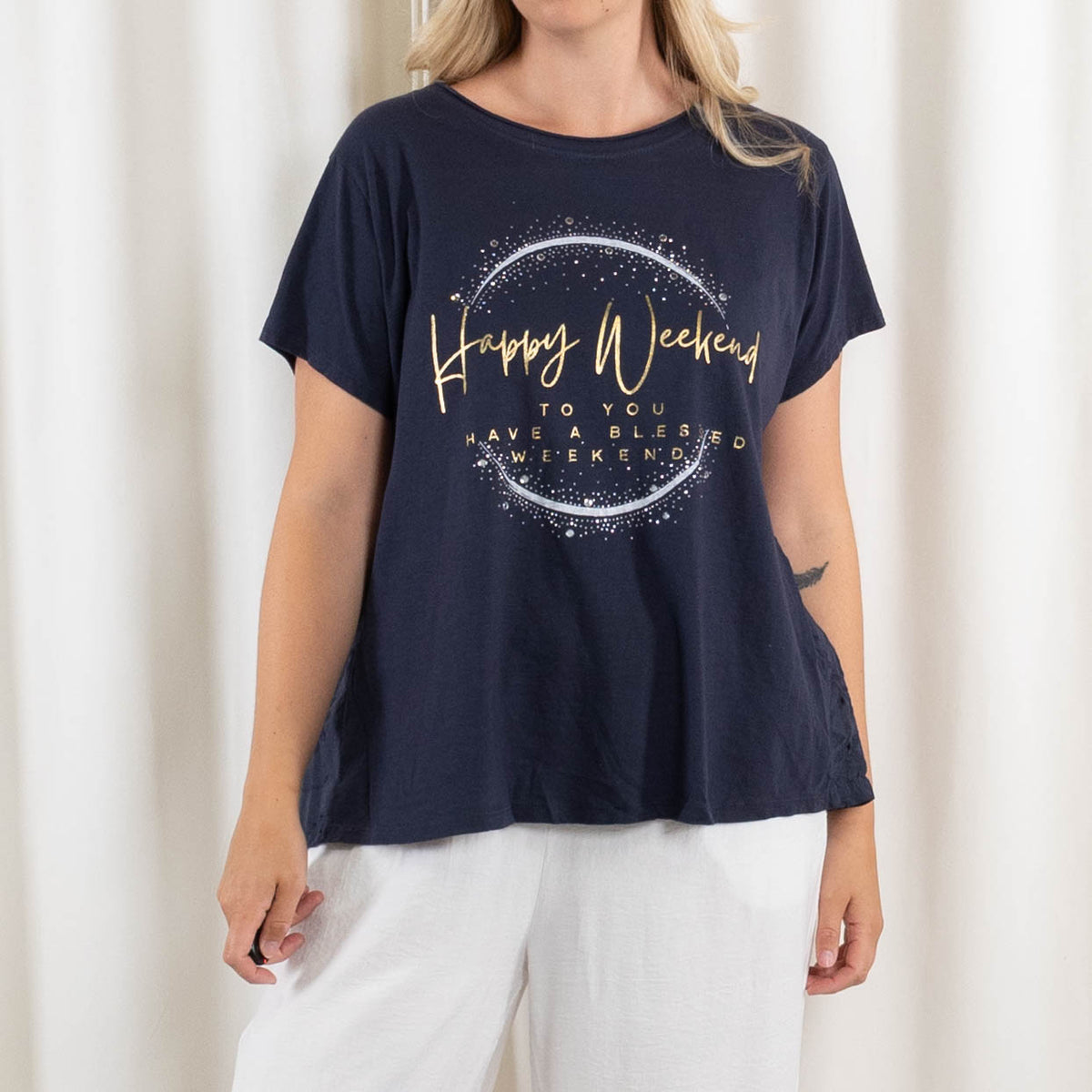 Agathe t-shirt, Navy