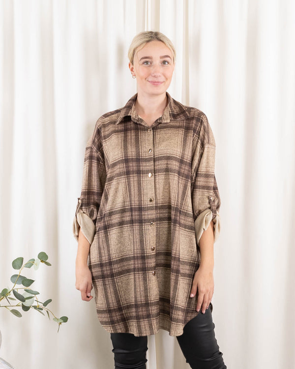 Lynn skjorte, Taupe