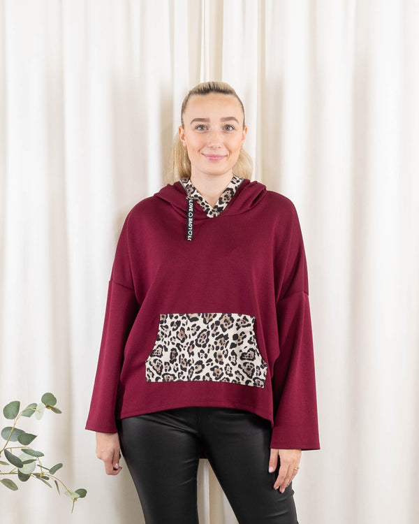 Skylar sweatshirt, Bordeaux