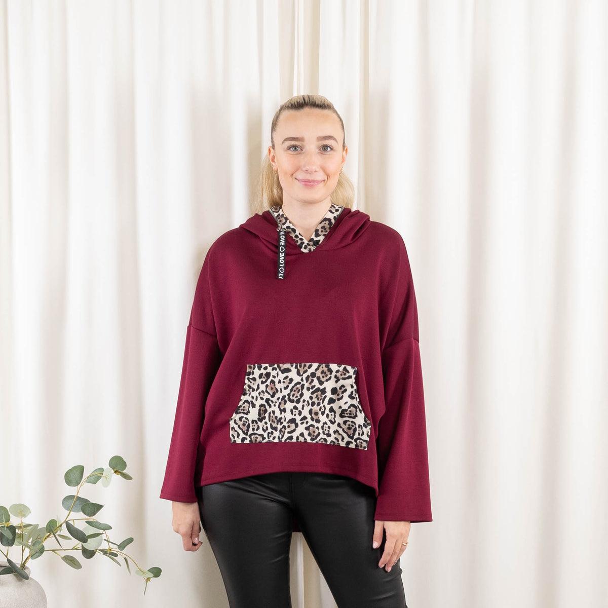 Skylar sweatshirt, Bordeaux