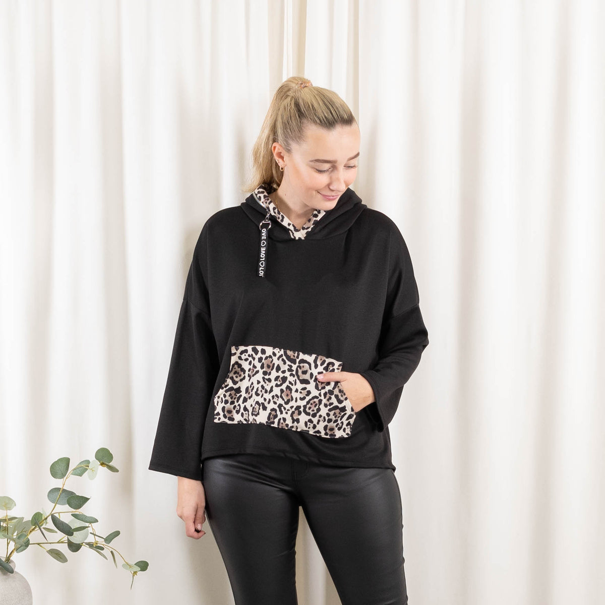 Skylar sweatshirt, Sort