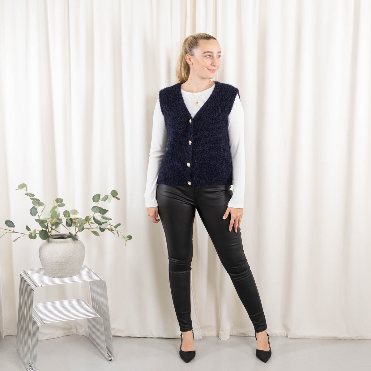 Blanca cardigan, Blå