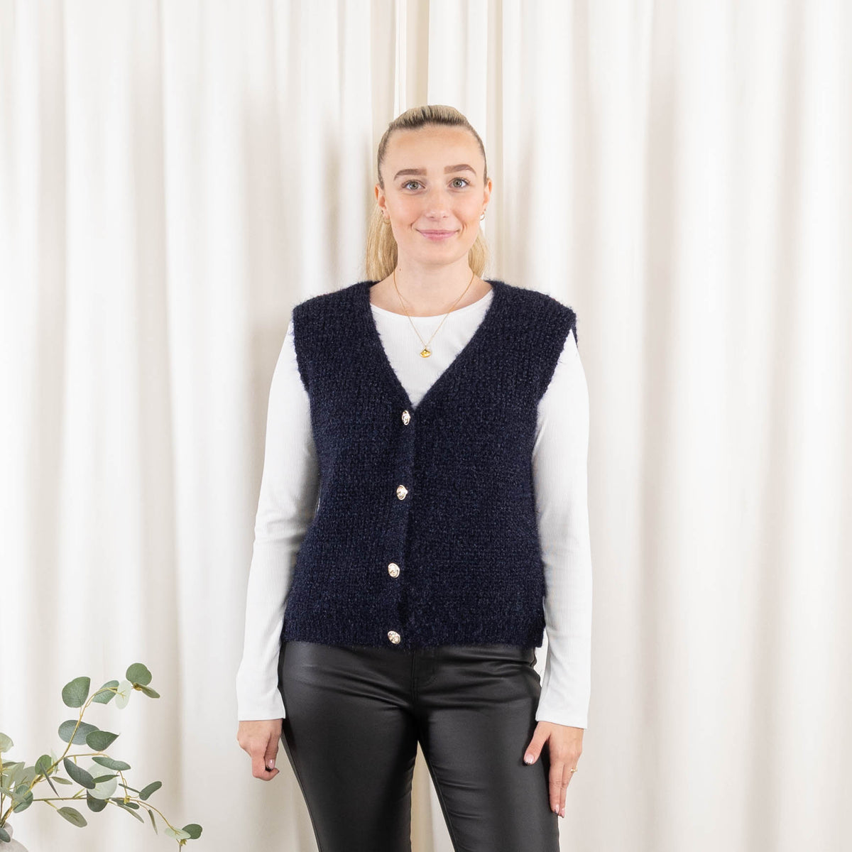 Blanca cardigan, Blå