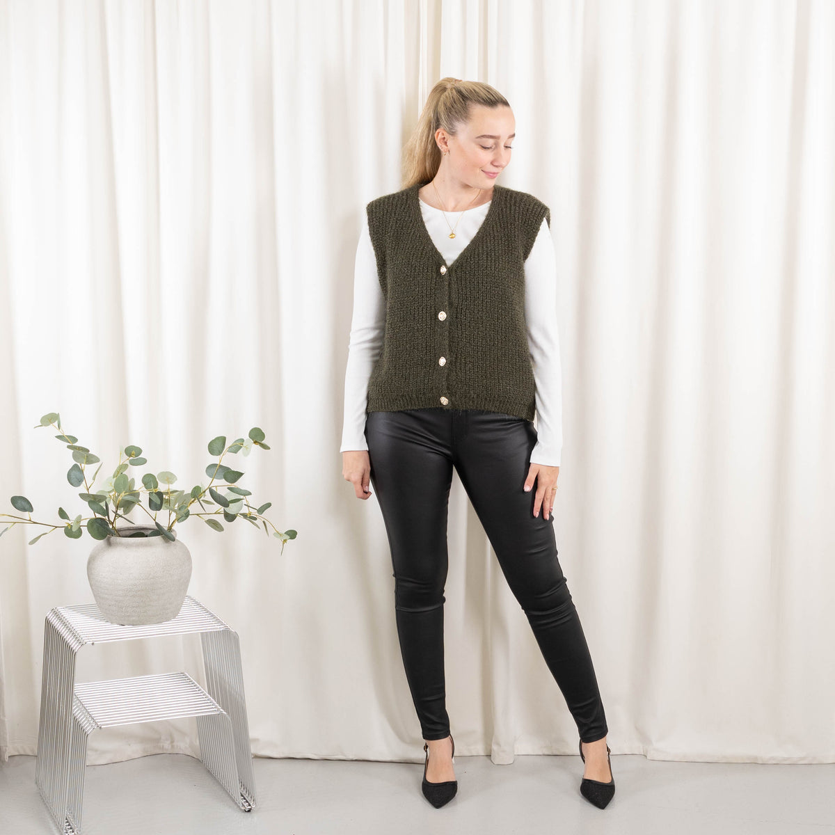 Blanca cardigan, Khaki