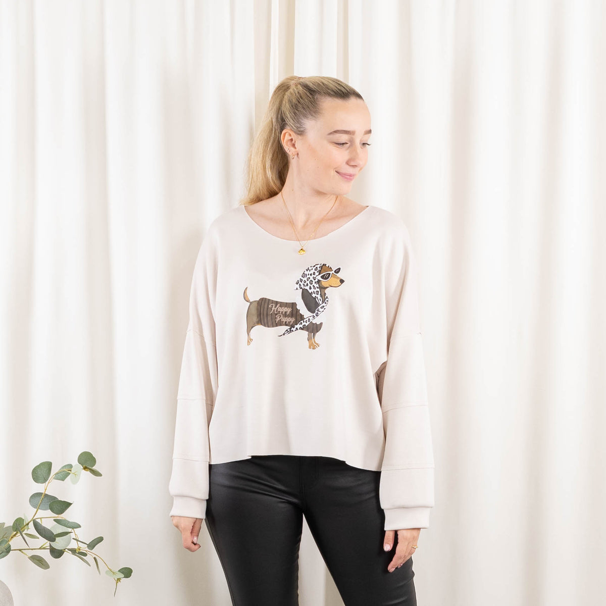 Puk sweatshirt, Beige